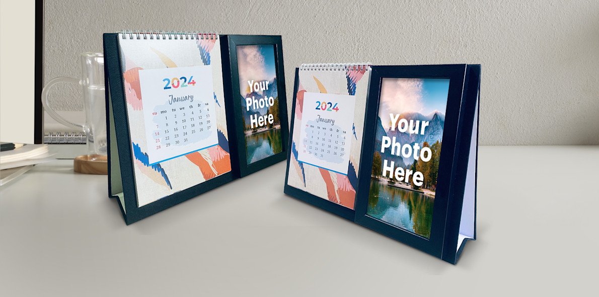 Desk Calendar with Photo Frame VistaPrint